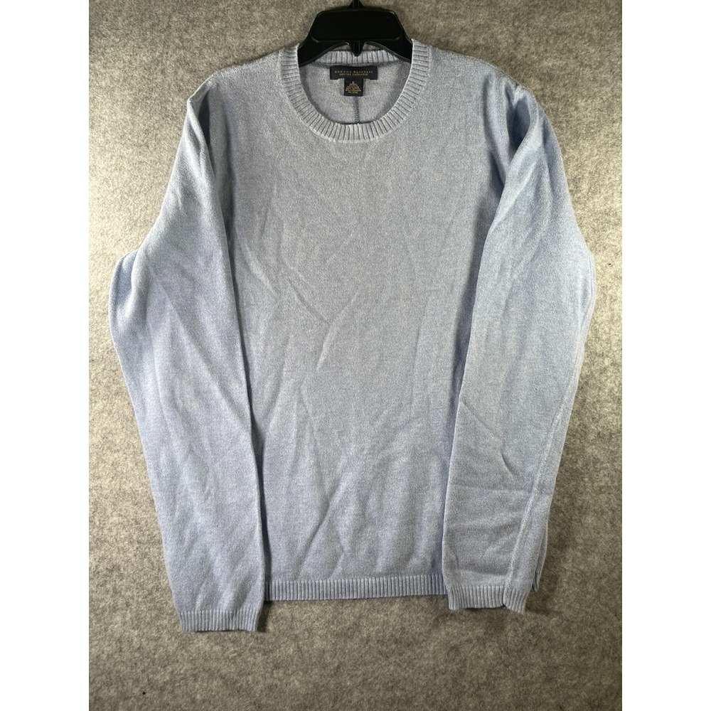 Banana‎ Republic S Cashmere Crew-Neck Sweater Light Blue Minimalist